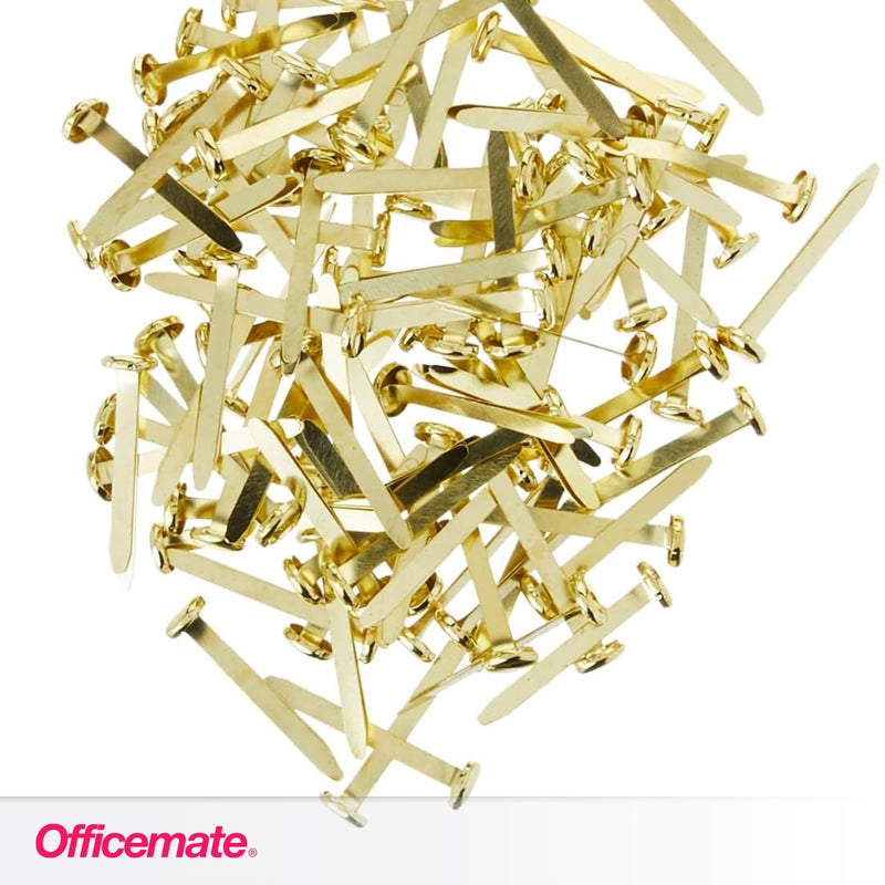 Officemate Brass Plated Fasteners, 1.25-Inch Length, 0.375-Inch Head, 100 per Box (99815) - Image 5